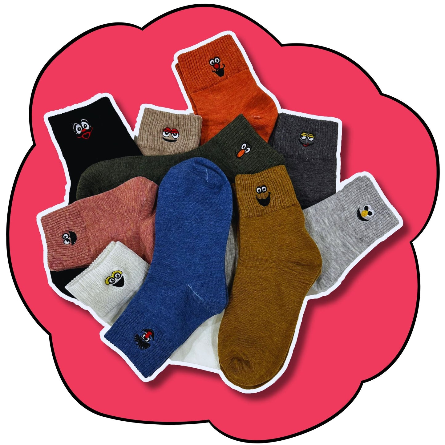 Crew Socks: 10 Colour Pack Ultimate Bundle