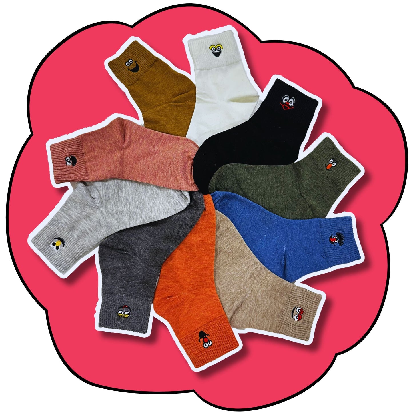 Crew Socks: 10 Colour Pack Ultimate Bundle