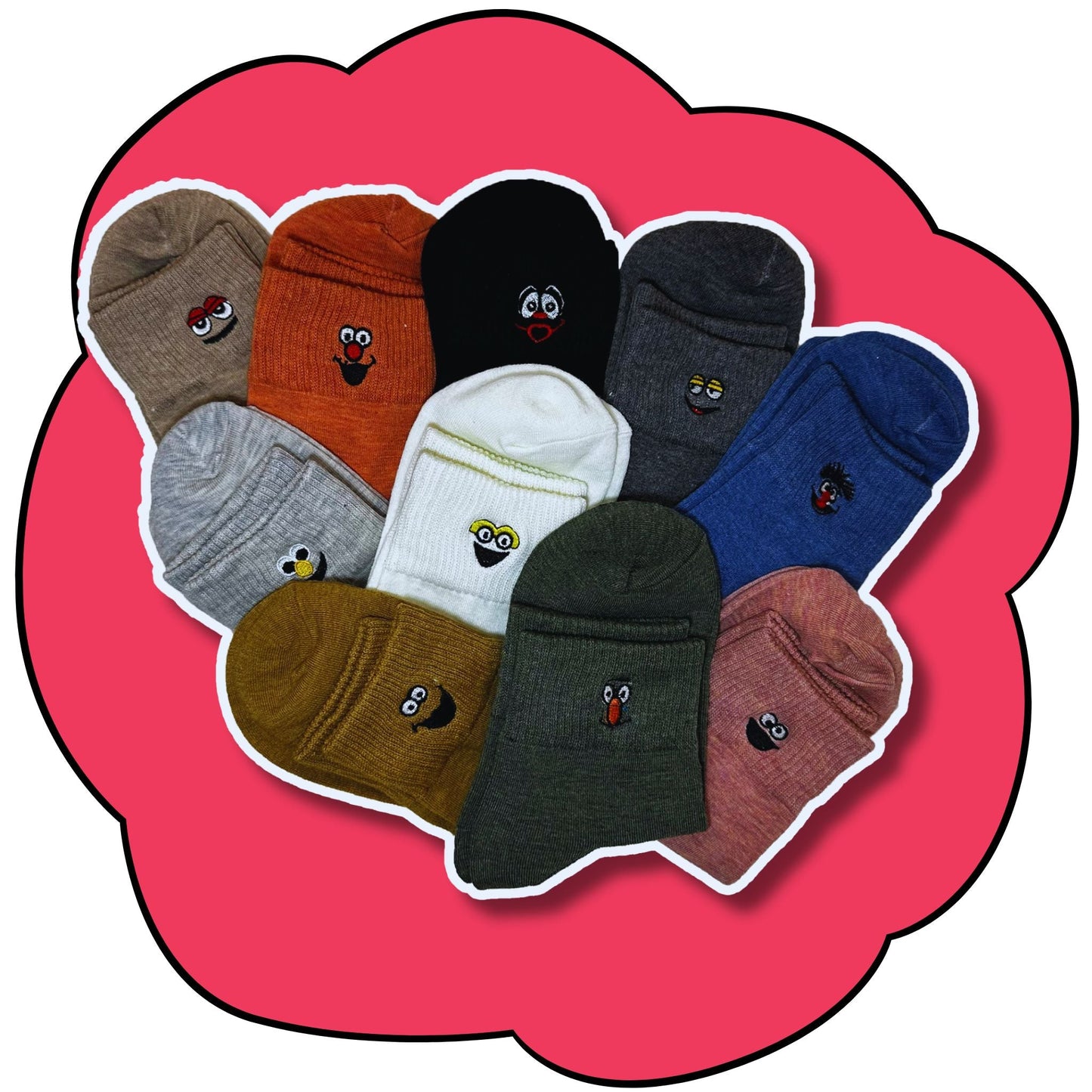 Crew Socks: 10 Colour Pack Ultimate Bundle