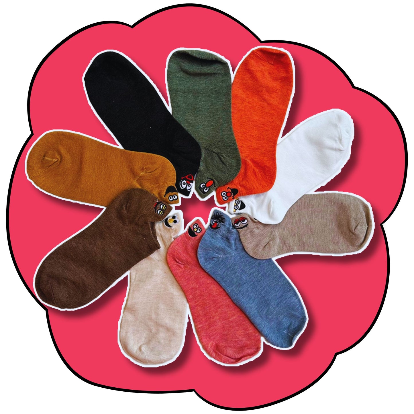 Smiley Sox - 10 Color Pack Ultimate Bundle 2