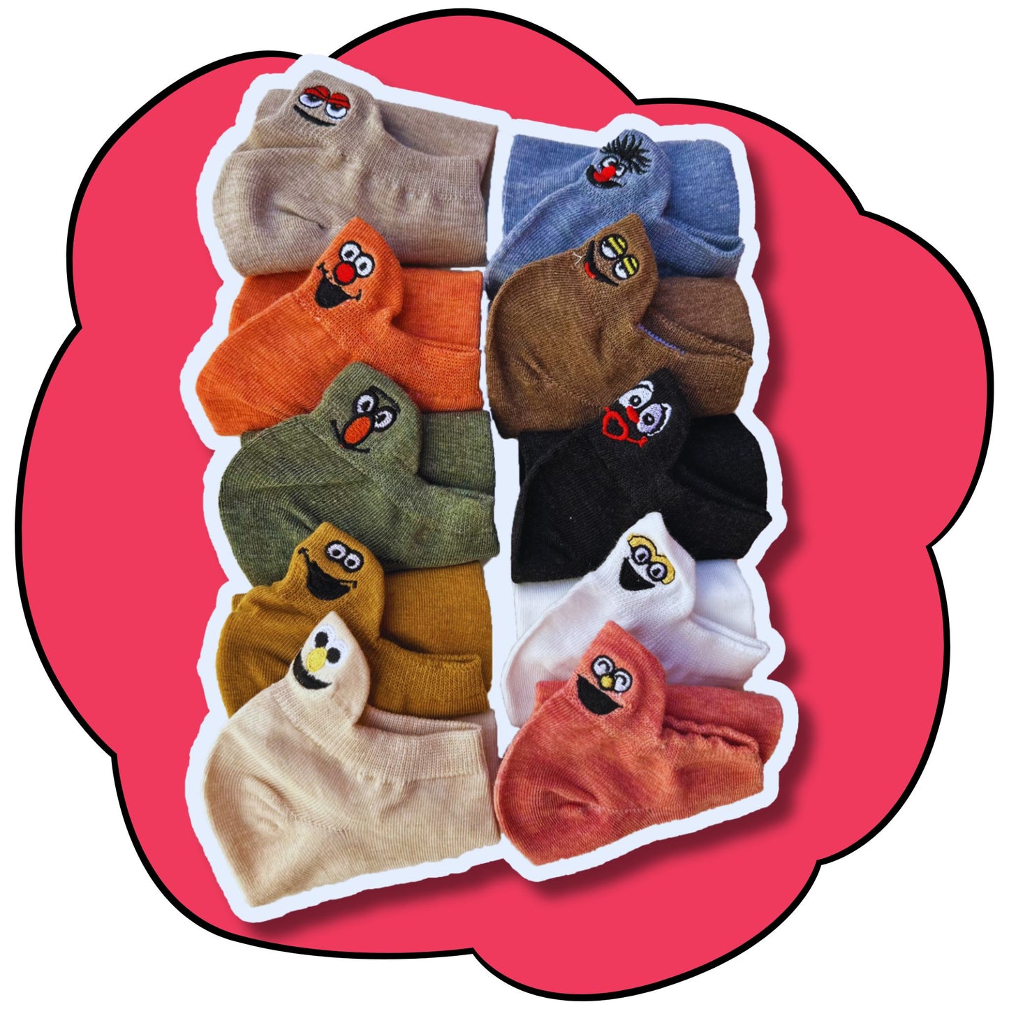 Smiley Sox - 10 Color Pack Ultimate Bundle 3