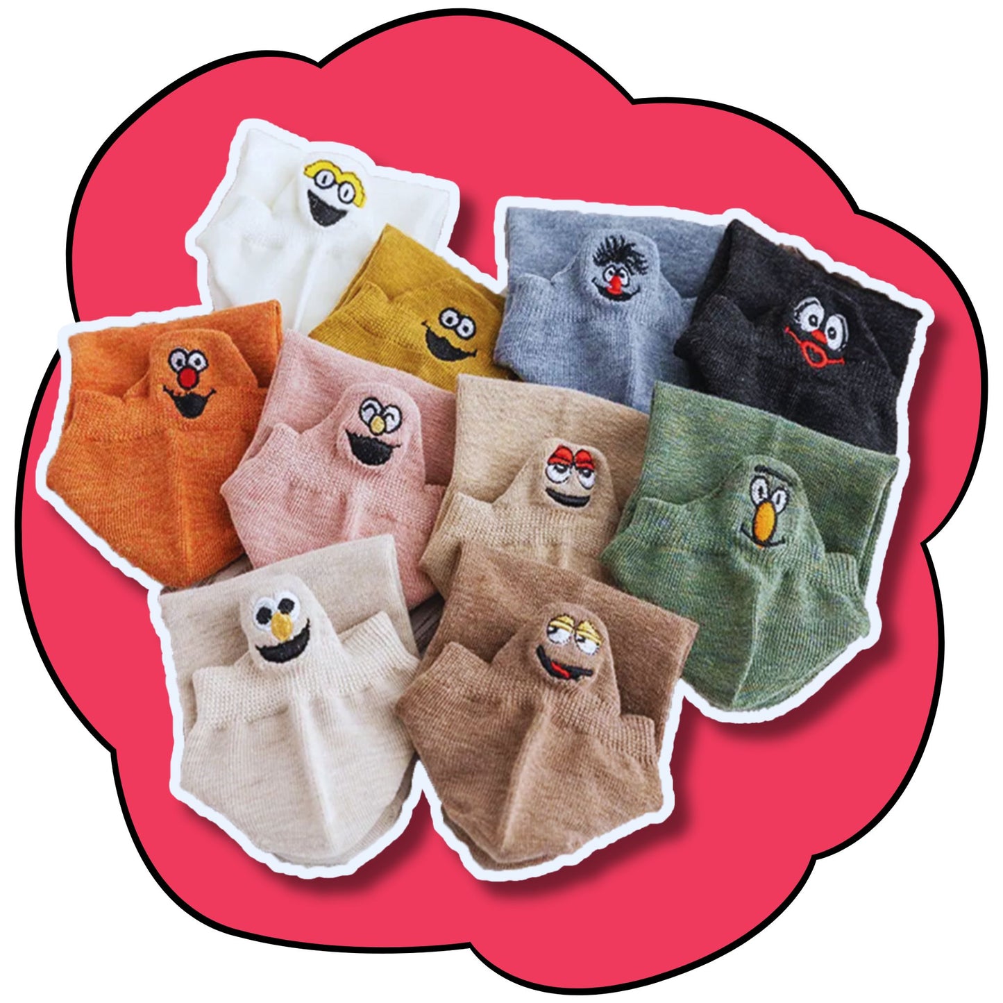 Smiley Sox - 10 Color Pack Ultimate Bundle 4