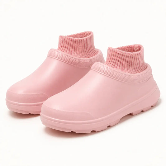 SmileyClox™ Fleece-Lined Slip-On Clogs