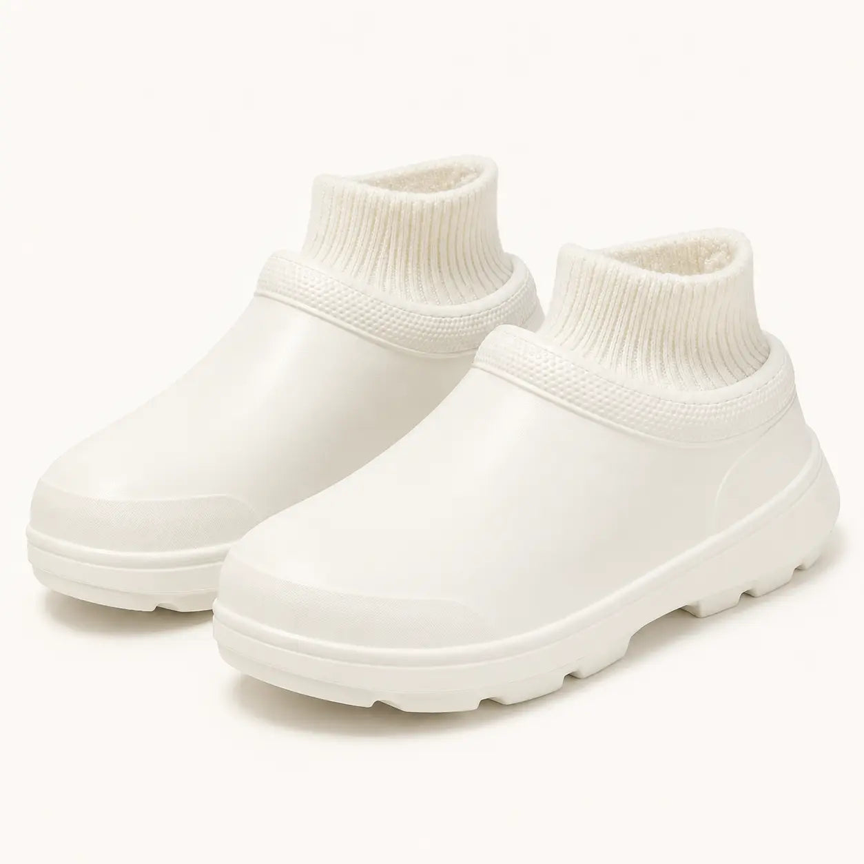 SmileyClox™ Fleece-Lined Slip-On Clogs