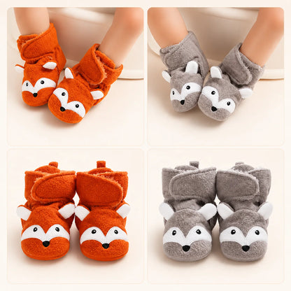 Baby Fox Non-Slip Bootie Socks