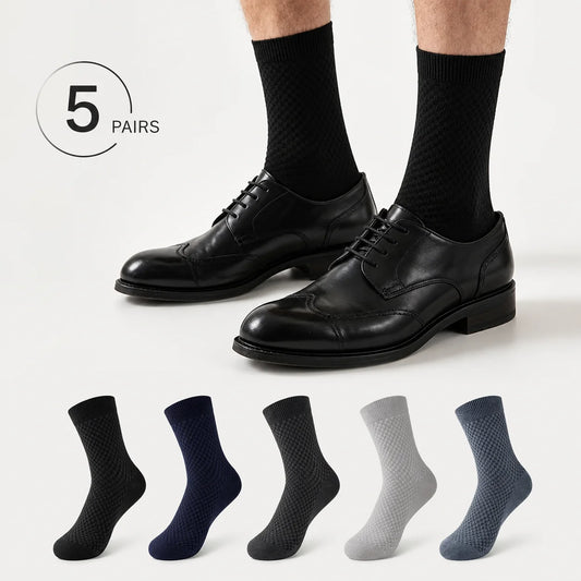 5 Pack Men’s Bamboo Fibre Crew Socks