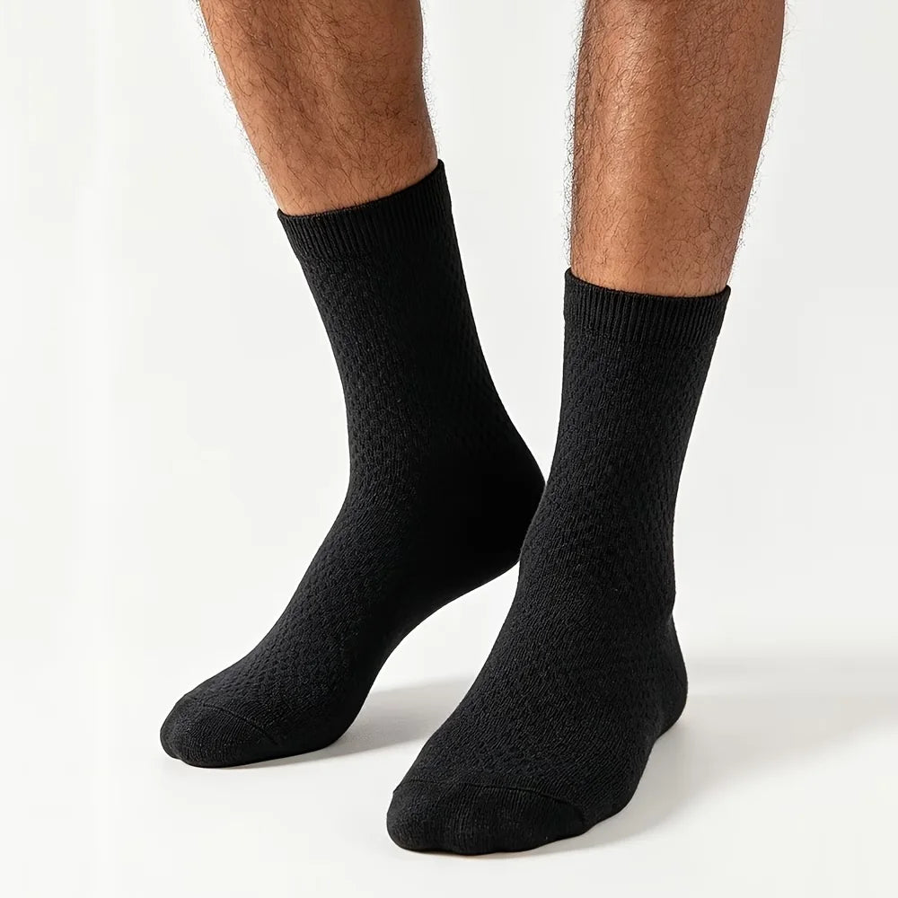 5 Pack Men’s Bamboo Fibre Crew Socks