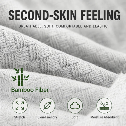 5 Pack Men’s Bamboo Fibre Crew Socks
