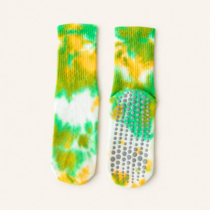 Pastel Tie-Dye Crew Grip Socks