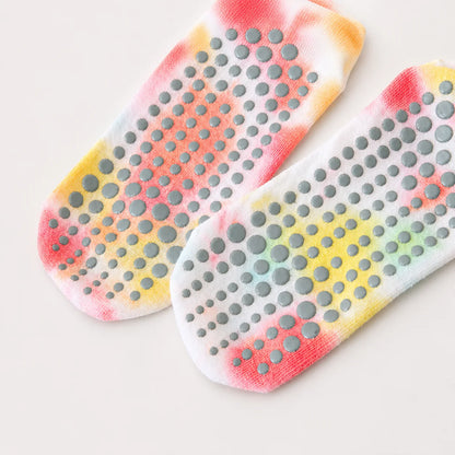 Pastel Tie-Dye Crew Grip Socks
