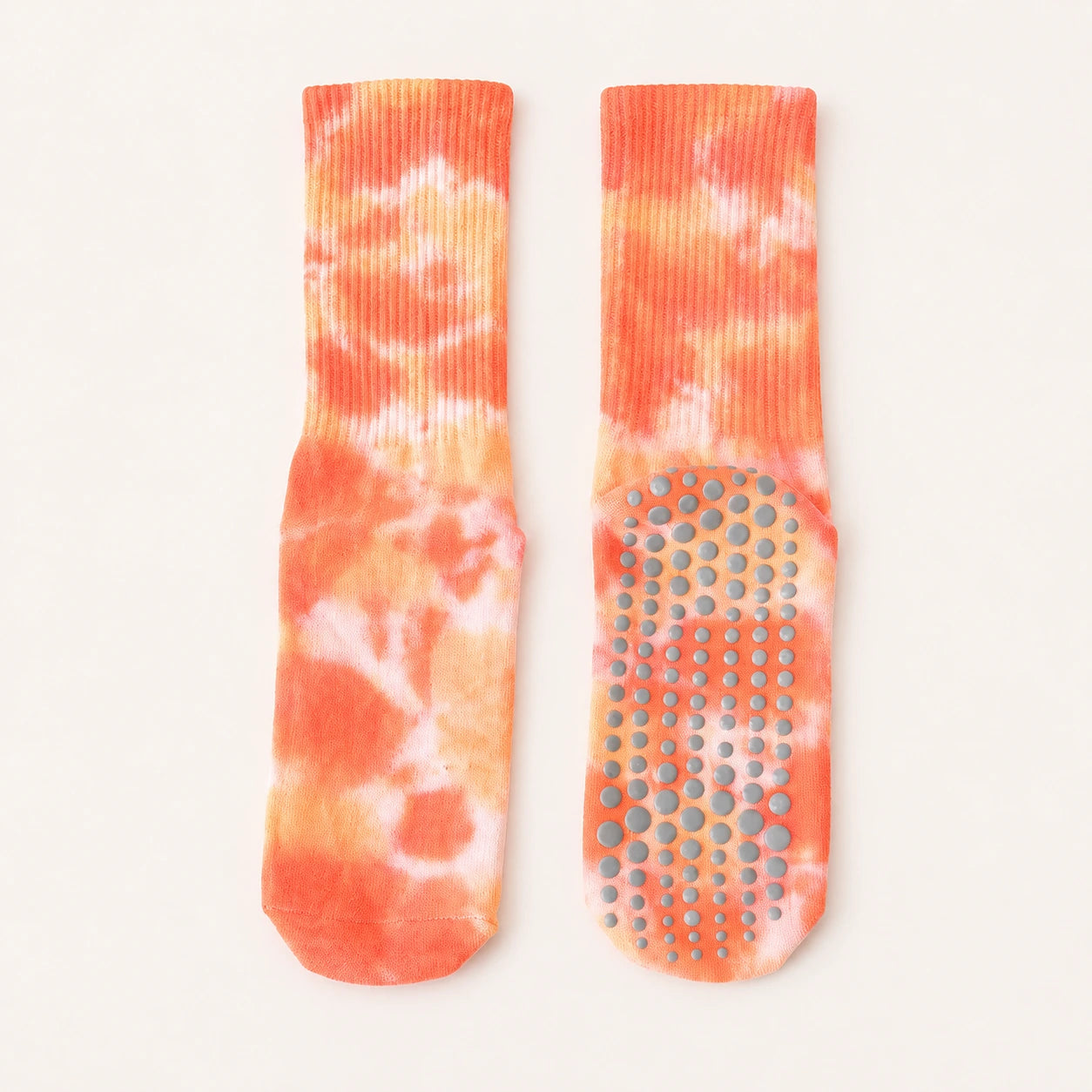 Pastel Tie-Dye Crew Grip Socks